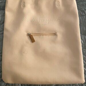 Share Salvatore Ferragamo Faux Leather Soft Pink Tote Bag with Wallet Included I
